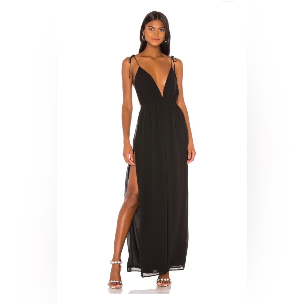 Never worn!!!! Revolve Natasha Maxi Dress in Black.